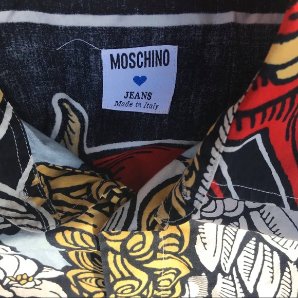 MOSCHINO JEANS YIN YANG ANGEL & DEVIL DEMON VTG - Picture 3 of 4